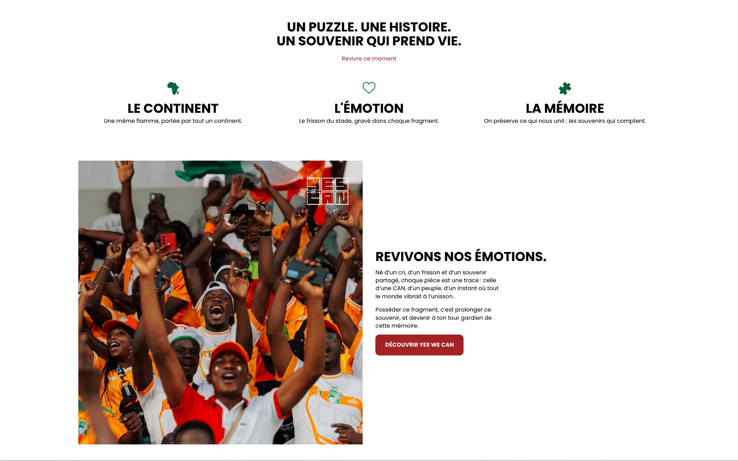 Site Yes We Can, page produit