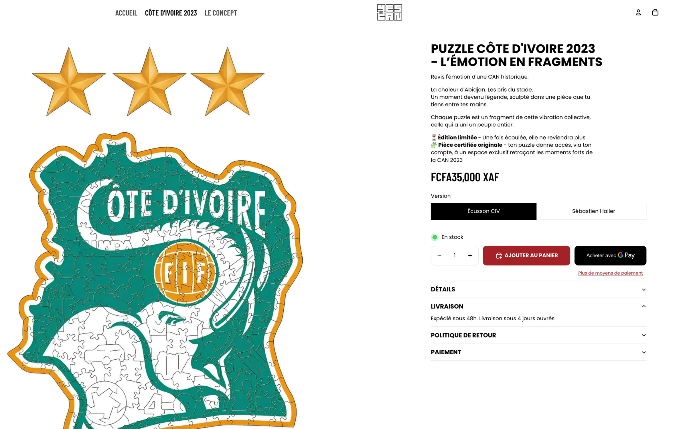 Site Yes We Can, page à propos